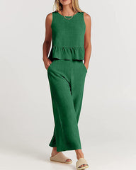 Clidress Tank Top & Ninth Pants Set