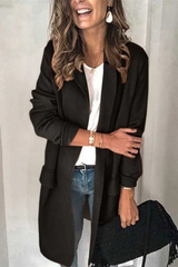Clidress Lapel Long Overcoat Leisure Suits