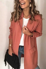 Clidress Lapel Long Overcoat Leisure Suits